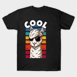 Cool Llama with Sunglasses T-Shirt